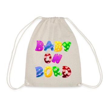 Bébé à bord Parent, Enfant, Cadeau - Sac de sport léger - nature - Devant