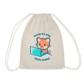 Doing My Silly Little Tasks - Drawstring Bag - nature - Front