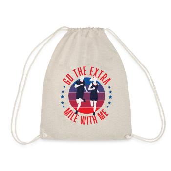 Run the extra mile with me - Drawstring Bag - nature - Front