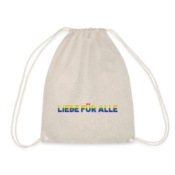 Liebe für Alle Transgender LGBTQ Pride Month - Turnbeutel - Natur - Vorne