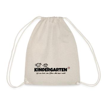 Kindergarten Glitzer - Turnbeutel - Natur - Vorne