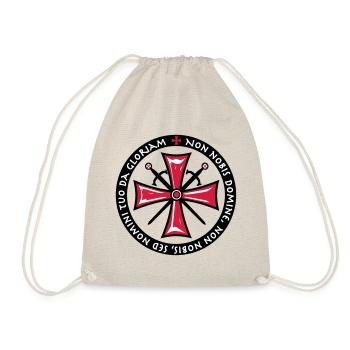 TemplerKreuz Non Nobis Domine Crusaders Cross - Drawstring Bag - nature - Front