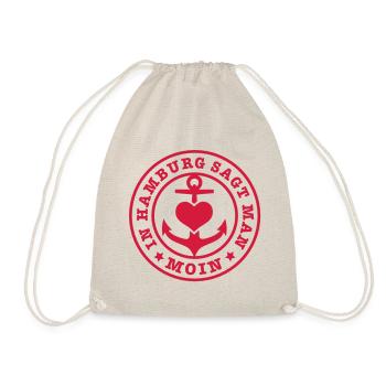 A Hambourg, ils disent Moin / ancre 1c - Sac de sport léger - nature - Devant