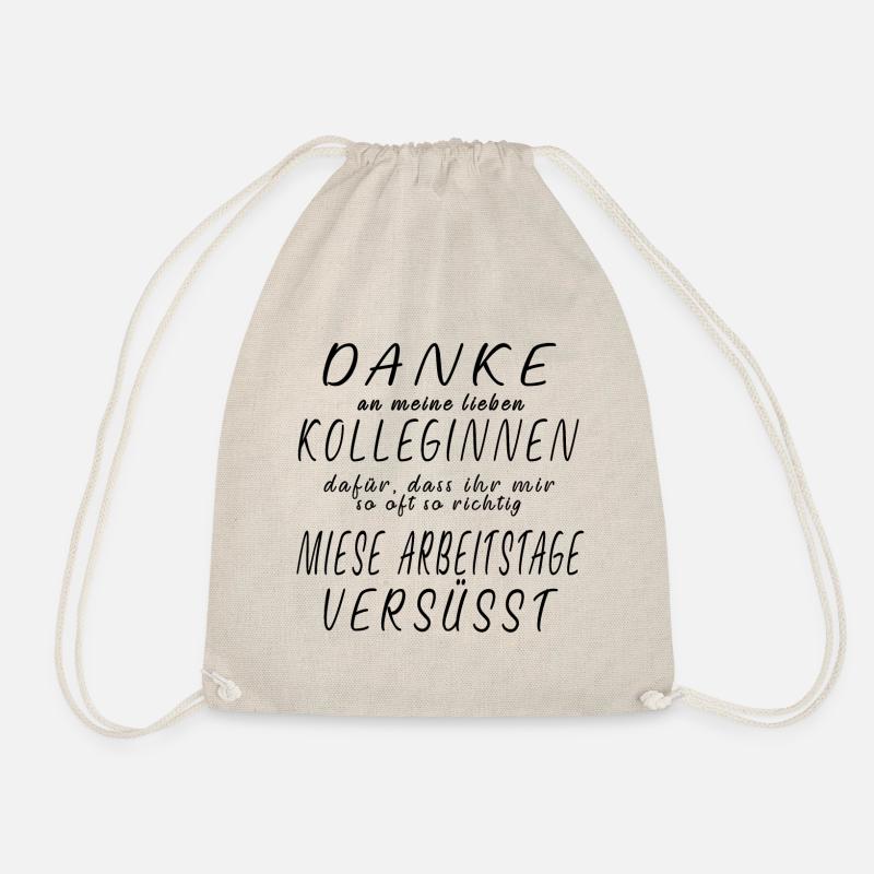 Arzthelferin MFA Bäckerin Büro Kollegin Geschenk - Turnbeutel - Natur