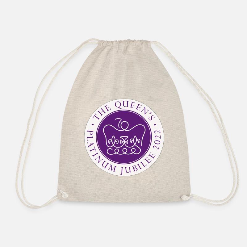 Die Queens Jubilee 2022 Logo-Produkte - Turnbeutel - Natur