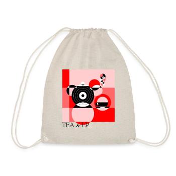 Tea & LP - Drawstring Bag - nature - Front