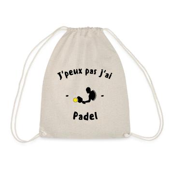 J'Peux Pas J'Ai padel - Sac de sport léger - nature - Devant