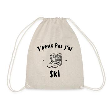 J'peux pas j'ai ski - Sac de sport léger - nature - Devant