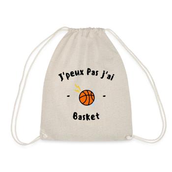 J peux pas j ai basket - Sac de sport léger - nature - Devant