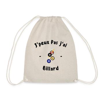 J peux pas j ai Billard - Sac de sport léger - nature - Devant