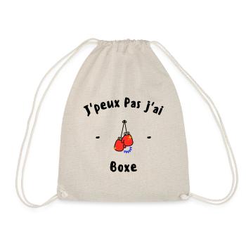 J peux pas j ai Boxe - Sac de sport léger - nature - Devant