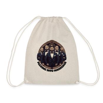fléchir dans le mariage. Bodybuilding groom - Sac de sport léger - nature - Devant