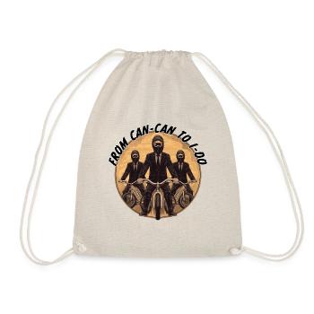 From Can-Can To I-Do. bmx groom - Drawstring Bag - nature - Front