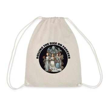Rolling The Dice On Forever. TTRPG bride - Drawstring Bag - nature - Front