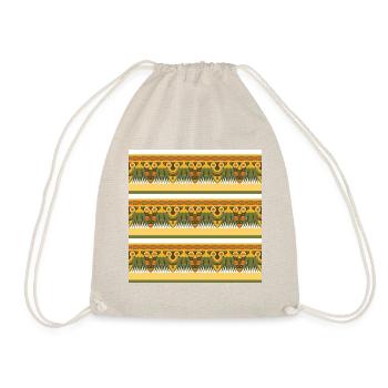 Egyptian Pattern VI - Drawstring Bag - nature - Front