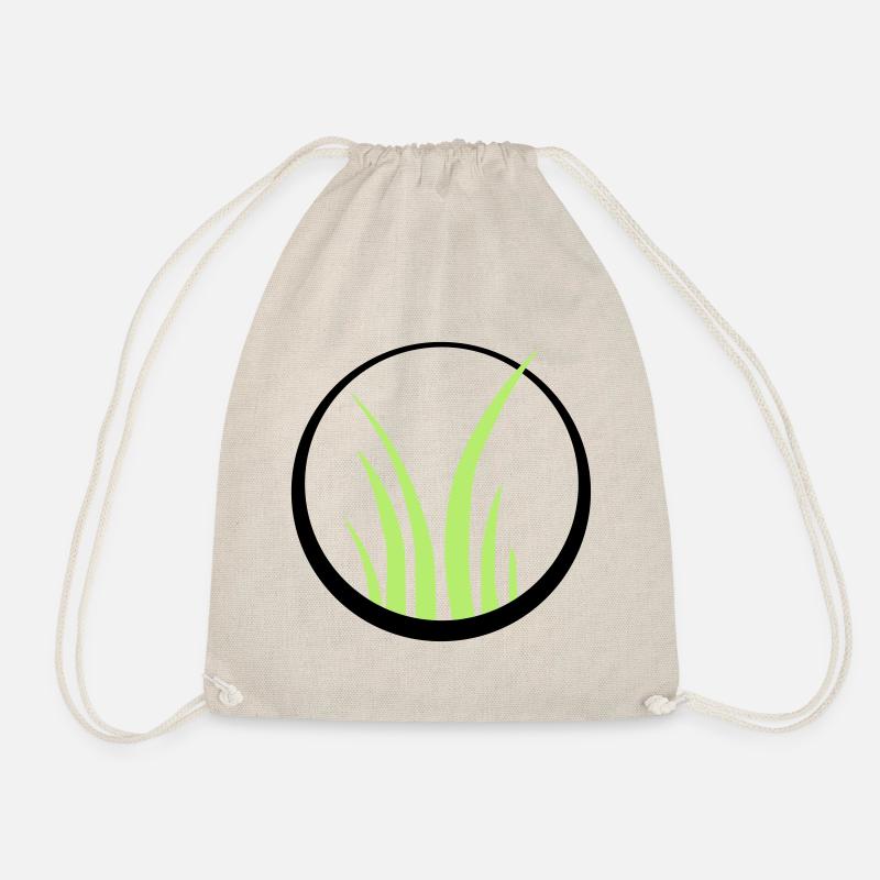 gras gras gras rasen logo - Turnbeutel - Natur