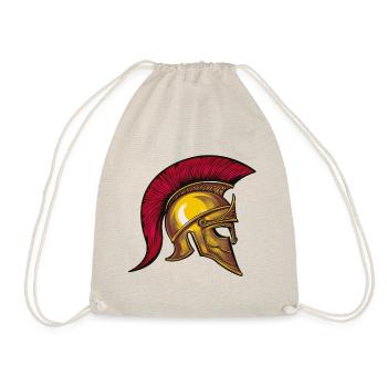 spartaner helm symbol - Turnbeutel - Natur - Vorne