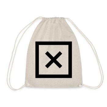 icône croix tique - Sac de sport léger - nature - Devant