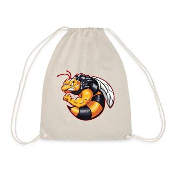 bee cycles beast gym fitness - Drawstring Bag - nature - Front