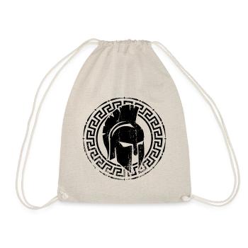 Spartan fitness logo helmet Spartan - Drawstring Bag - nature - Front