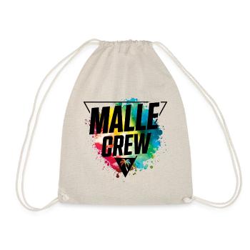 malle crew bunt klecks - Turnbeutel - Natur - Vorne