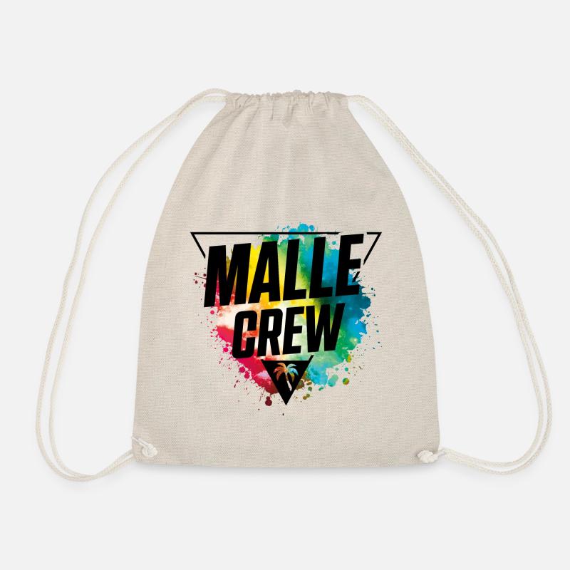 malle crew bunt klecks - Turnbeutel - Natur