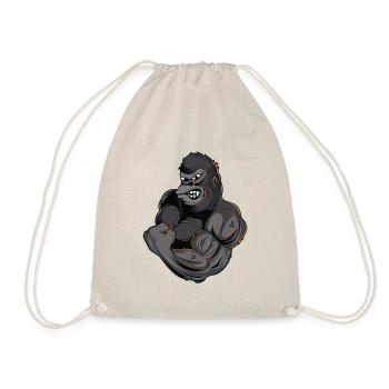 gorille muscles gym fitness bête - Sac de sport léger - nature - Devant