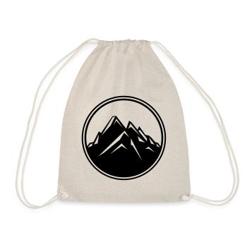 mountain symbol kreis berge icon - Turnbeutel - Natur - Vorne