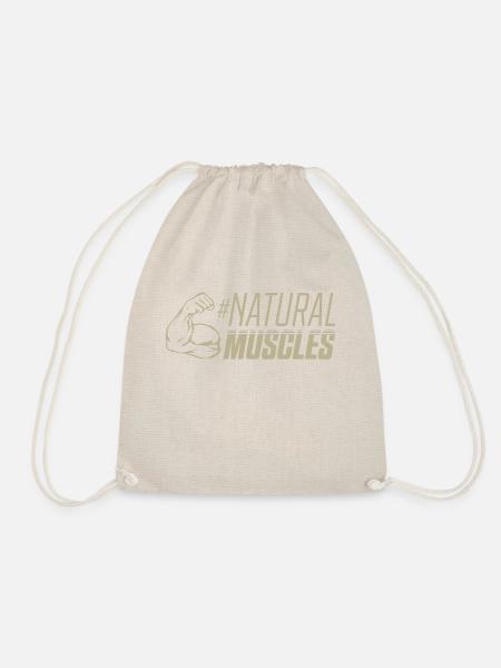 Natural Musklen Bodybuilding - Turnbeutel - Natur