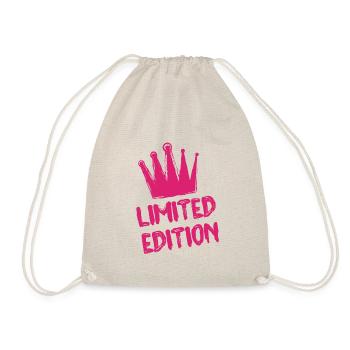 Limited Edition Krone Pink - Turnbeutel - Natur - Vorne
