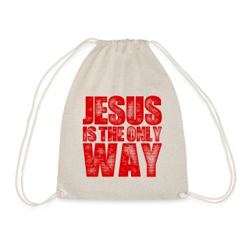 Jesus Christus Glaube - Turnbeutel - Natur - Vorne