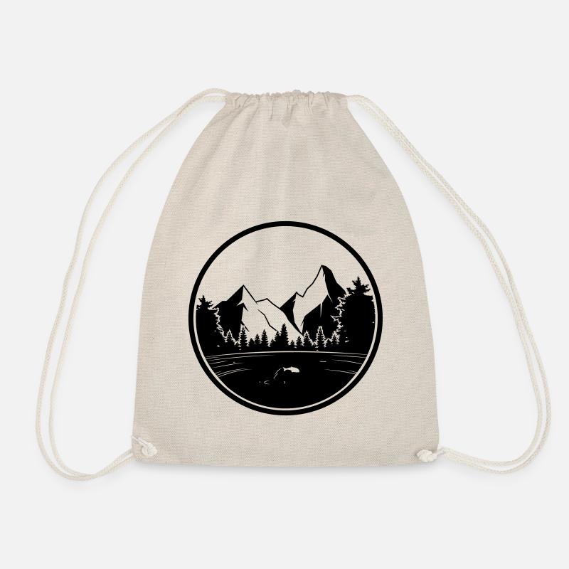 berge natur logo wald - Turnbeutel - Natur