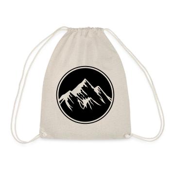 Mountain Symbol County Mountains - Drawstring Bag - nature - Front