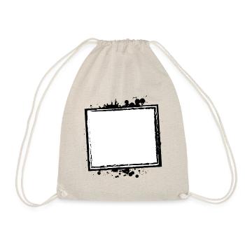 Frame Outline Empty Placeholder - Drawstring Bag - nature - Front