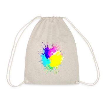 Taches de couleur Huntergrund Coloré Art - Sac de sport léger - nature - Devant