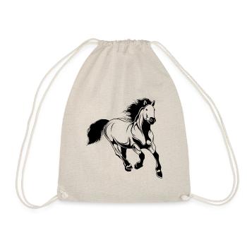 horse riding animal - Drawstring Bag - nature - Front