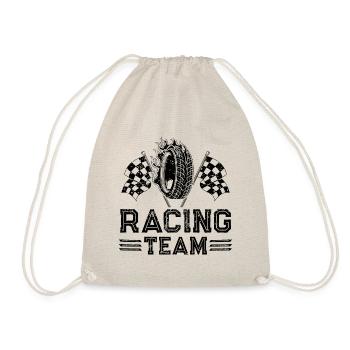 Racing Team Reifen - Turnbeutel - Natur - Vorne