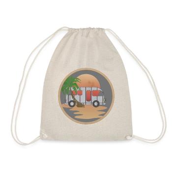Life and parking on the beach - Drawstring Bag - nature - Front