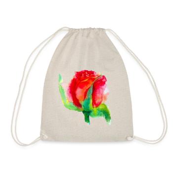beautiful flower "pink" - Drawstring Bag - nature - Front