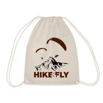 Hike & Fly Paraglider Vector - Drawstring Bag - nature - Front