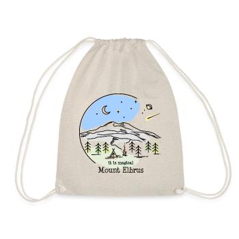 Mount Elbrus Kaukasus Wandern Bergsteigen Souvenir - Turnbeutel - Natur - Vorne