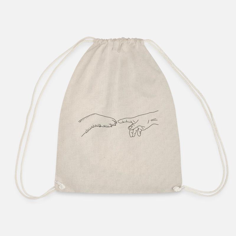La création de patte de chien - Sac de sport léger - nature