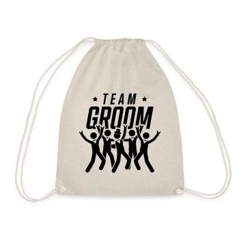 groom team - Drawstring Bag - nature - Front