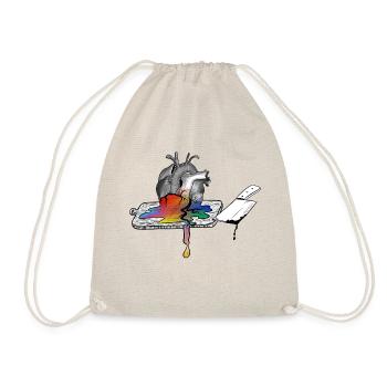 Coeur accepté en couleur - Sac de sport léger - nature - Devant