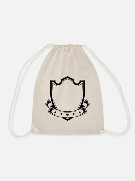 wappen leer schild form - Turnbeutel - Natur