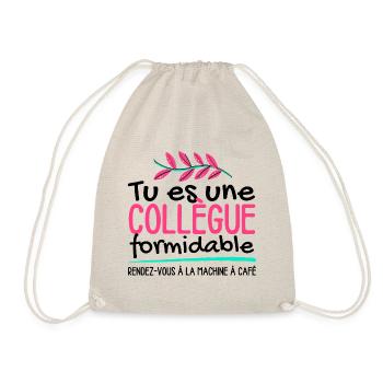Tu es une collègue formidable - Sac de sport léger - nature - Devant