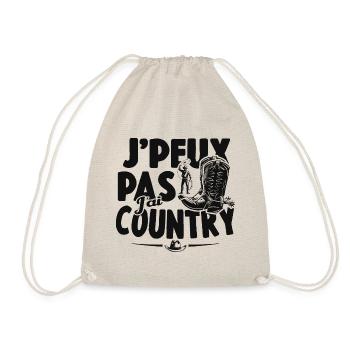 Je Peux Pas J'ai Country Cowboy Western Cadeau - Sac de sport léger - nature - Devant