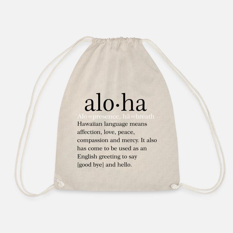 Aloha - Turnbeutel - Natur