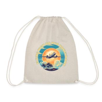 Flying high on our honeymoon. - Drawstring Bag - nature - Front