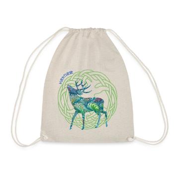 hirsch durathror e 115 - Drawstring Bag - nature - Front
